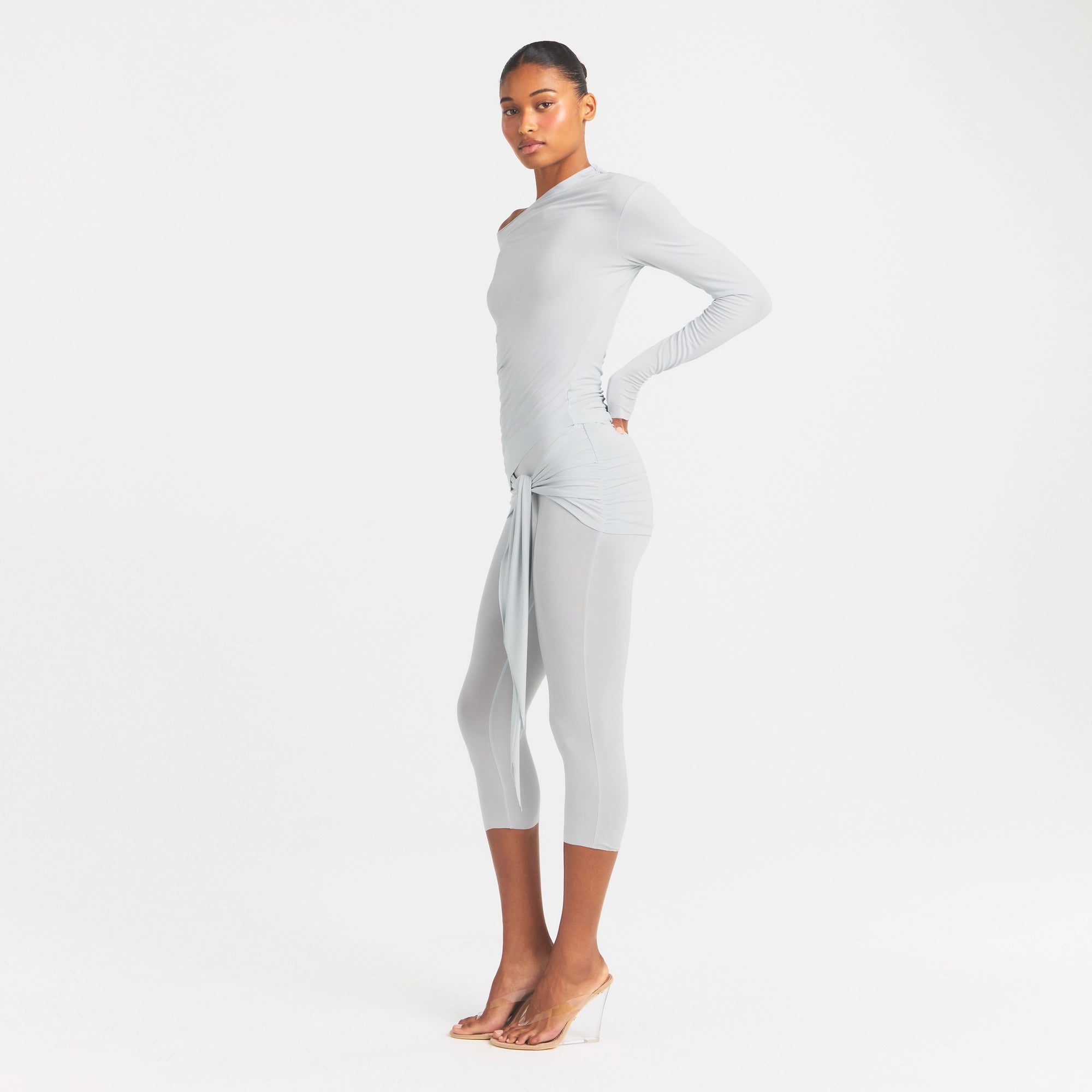 CUPRO JERSEY WRAP CAPRI