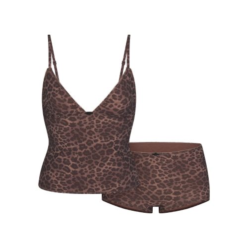 PICOT CAMI AND BOY SHORT SET