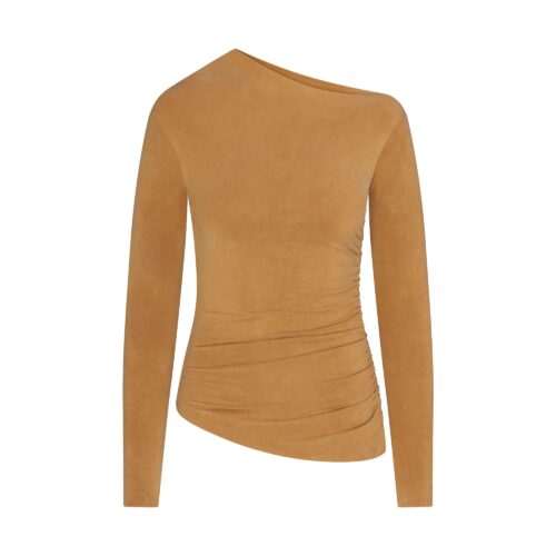 CUPRO JERSEY ASYMMETRICAL TOP