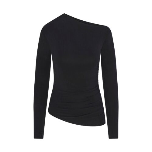 CUPRO JERSEY ASYMMETRICAL TOP