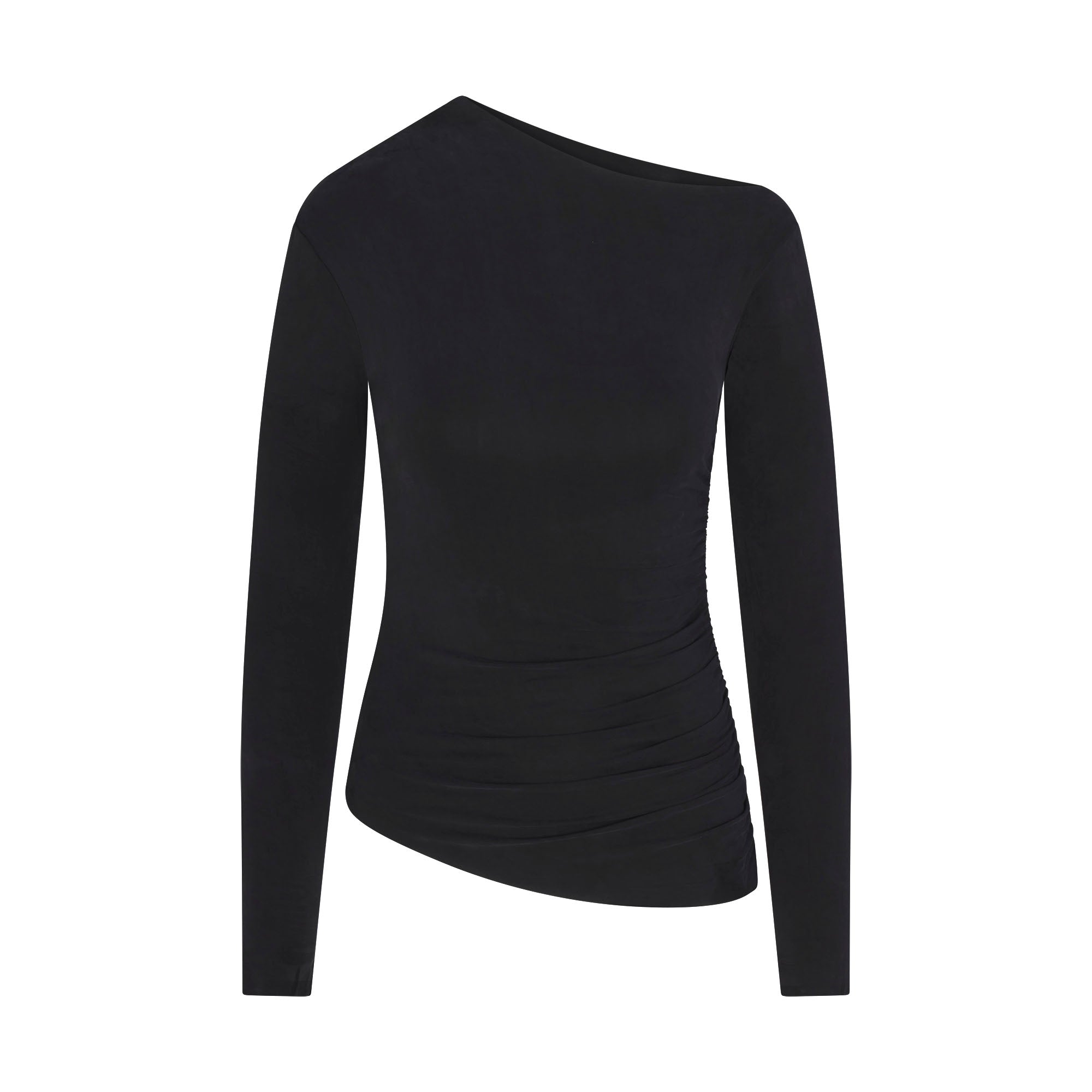 CUPRO JERSEY ASYMMETRICAL TOP