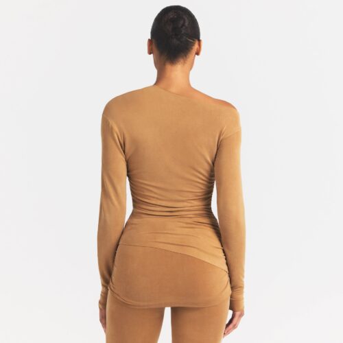 CUPRO JERSEY ASYMMETRICAL TOP