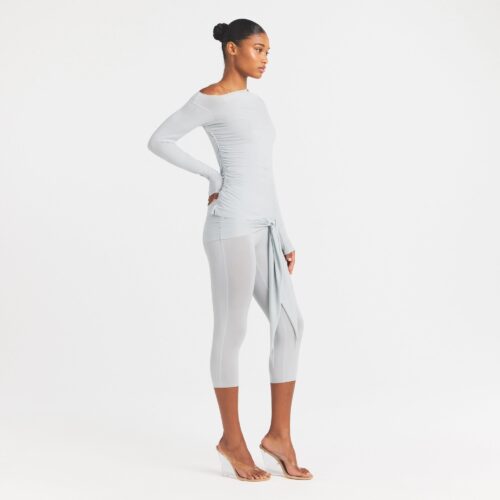 CUPRO JERSEY ASYMMETRICAL TOP