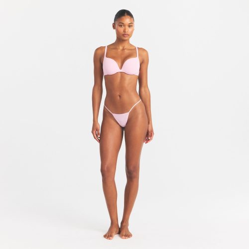 EVERYDAY COTTON STRING THONG | PEONY ON A MODEL FRONT VIEW @ | FOCUS: 0.0, 1.0, 0.9